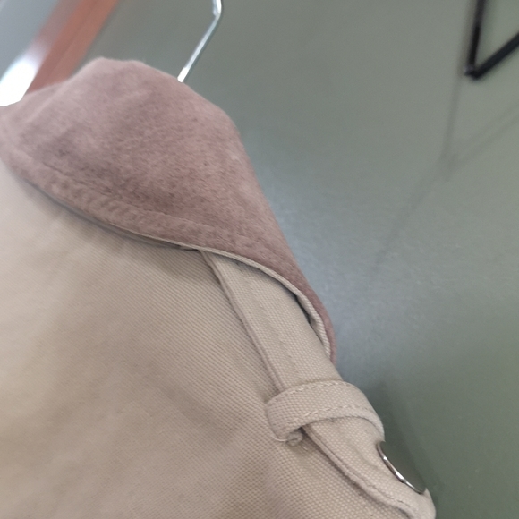 SOIA & KYO Kiera Moto Leather & Cotton Zip Up Jacket Sz Small - Picture 10 of 14